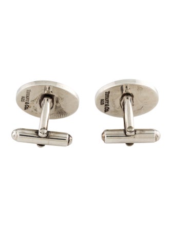Tiffany & Co. Engine-Turned Oval Cufflinks