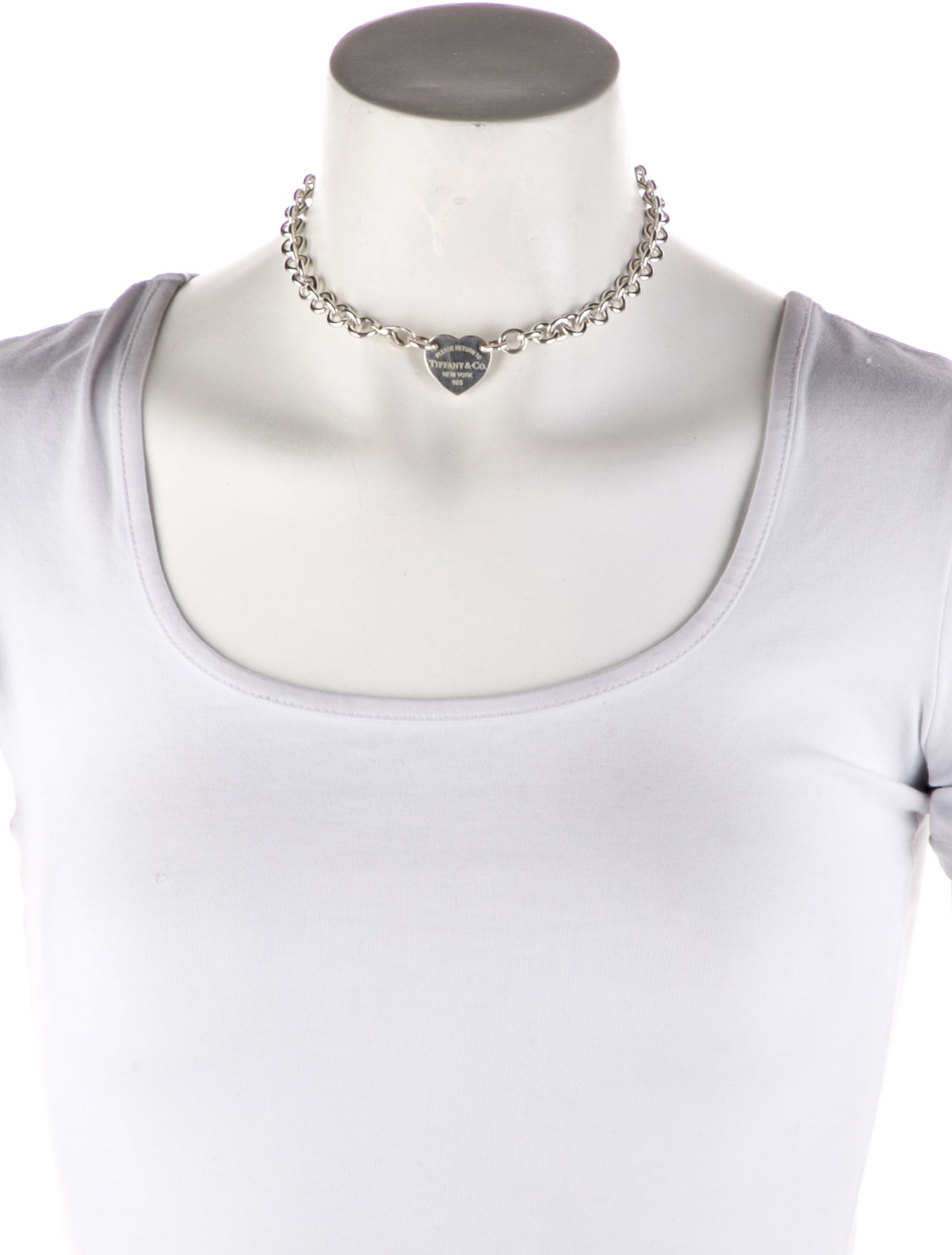 Tiffany & Co. Heart Tag Chain Link Choker