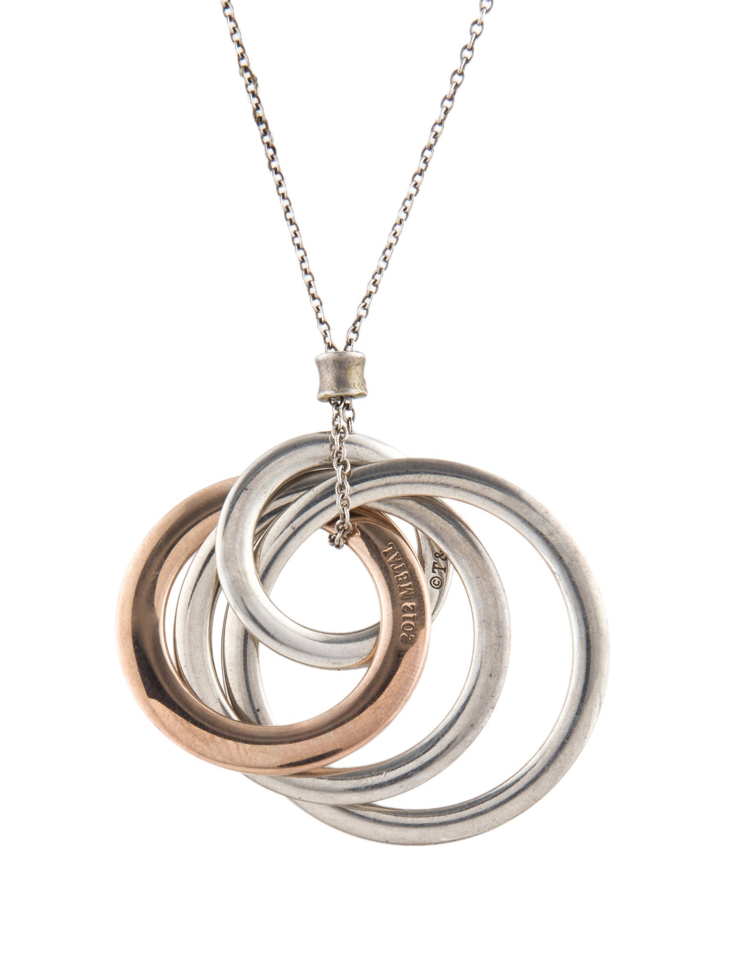 Tiffany & Co. Two-Tone Interlocking Circles Pendant Necklace