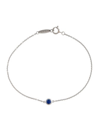 Tiffany & Co. Platinum Sapphire Color by the Yard Bracelet