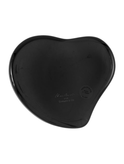 Tiffany & Co. Elsa Peretti Heart Crystal Paperweight