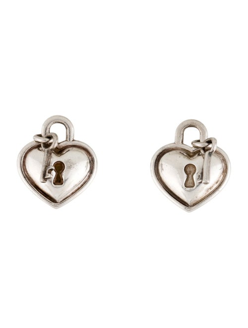 Tiffany & Co. Heart Lock & Key Earrings