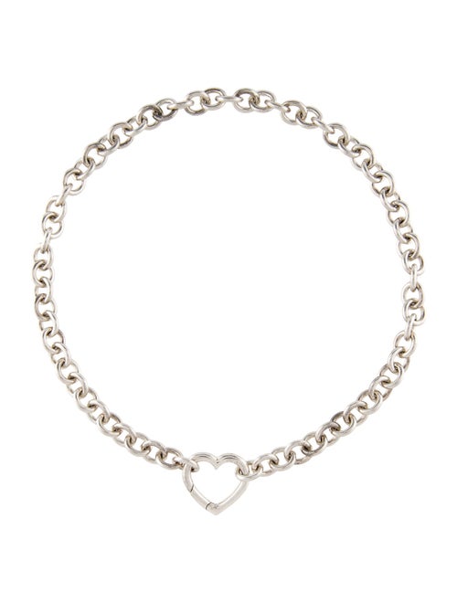 Tiffany & Co. Open Heart Clasp Collar Necklace