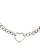 Tiffany & Co. Open Heart Clasp Collar Necklace