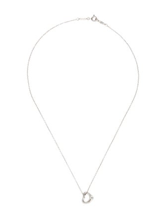 Tiffany & Co. Open Heart Pendant Necklace