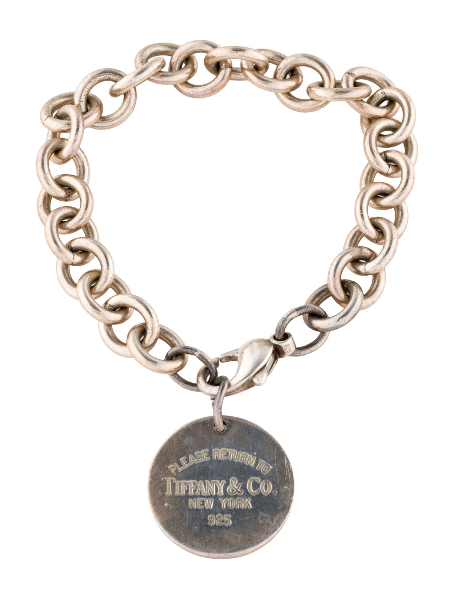 Tiffany & Co. Round Tag Charm Bracelet