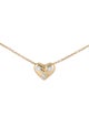 Tiffany & Co. 18K Diamond Etoile Heart Pendant Necklace