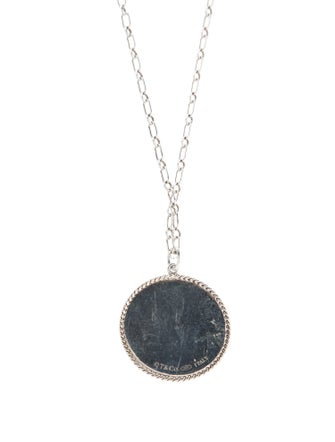 Tiffany & Co. Twist Round Disc Pendant Necklace