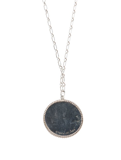 Tiffany & Co. Twist Round Disc Pendant Necklace