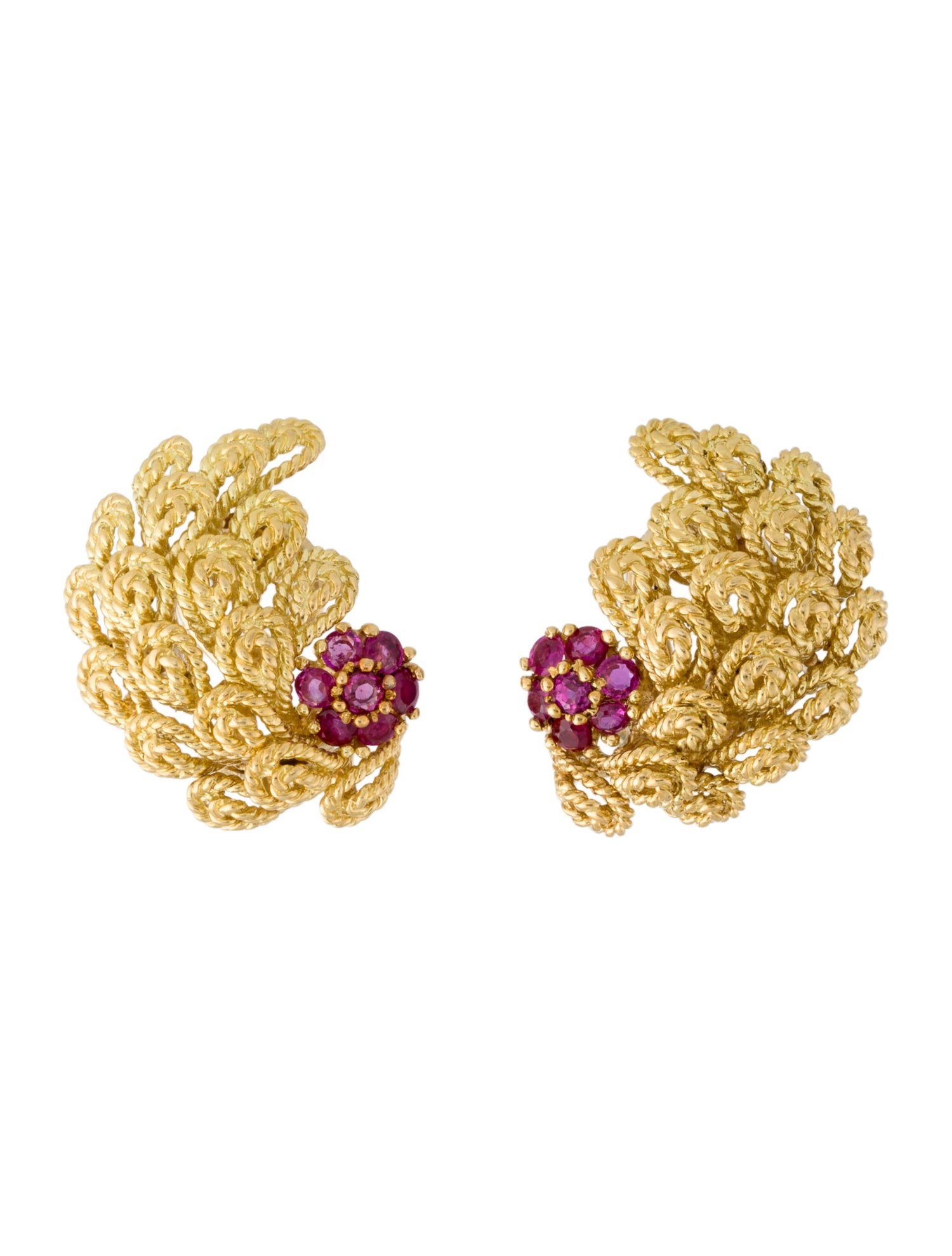Tiffany & Co. Vintage Ruby Earclip Earrings