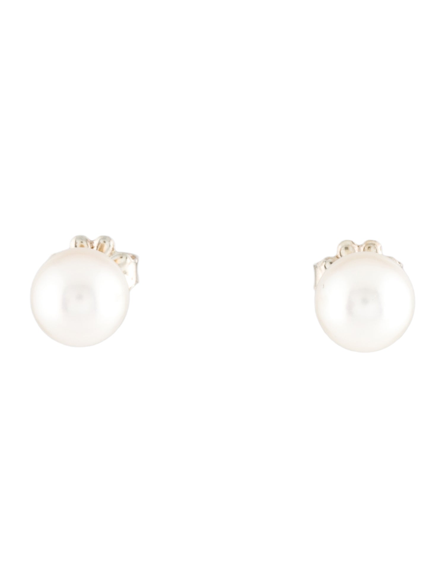 Tiffany & Co. 18K Pearl Stud Earrings