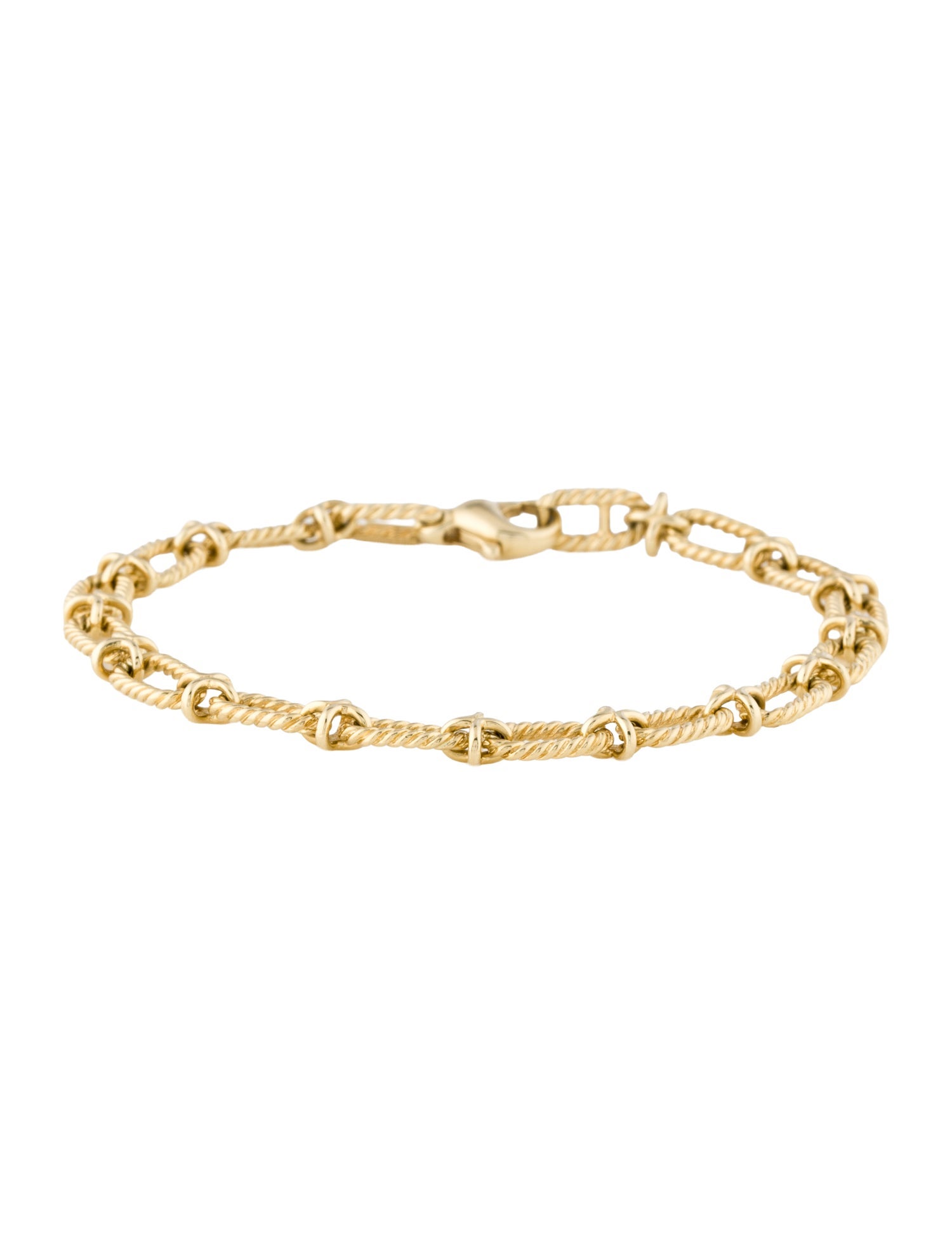 Tiffany & Co. Vintage 14K Oval Spiral Link Bracelet