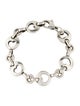 Tiffany & Co. Open Heart Stencil Cut Out Link Bracelet