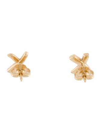 Tiffany & Co. 18K Paloma's Graffiti 'X' Stud Earrings