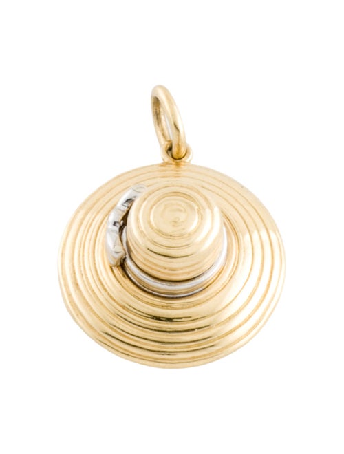 Tiffany & Co. 18K Diamond Straw Hat Charm