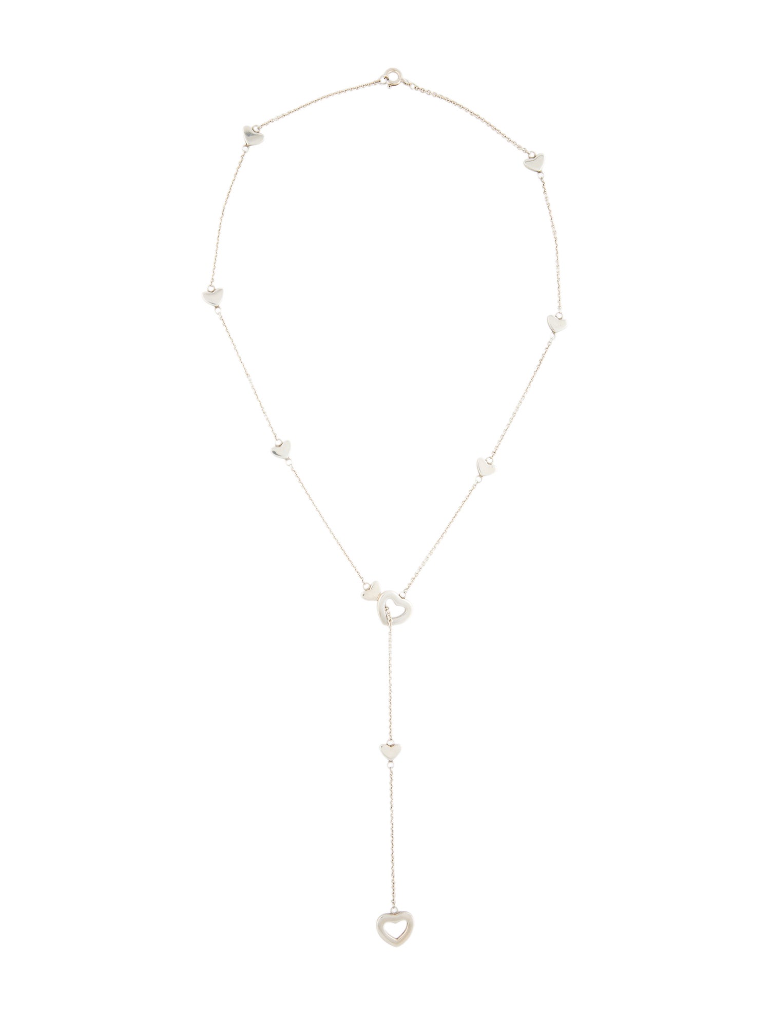 Tiffany & Co. Heart Station Lariat Necklace