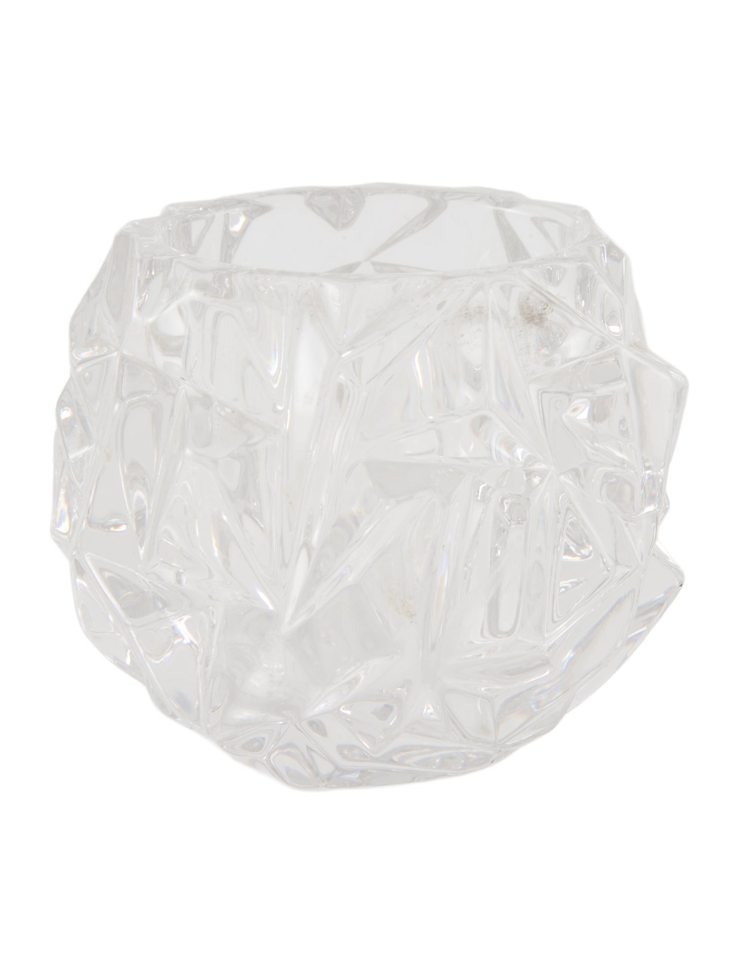 Tiffany & Co. Rock Cut Crystal Votive