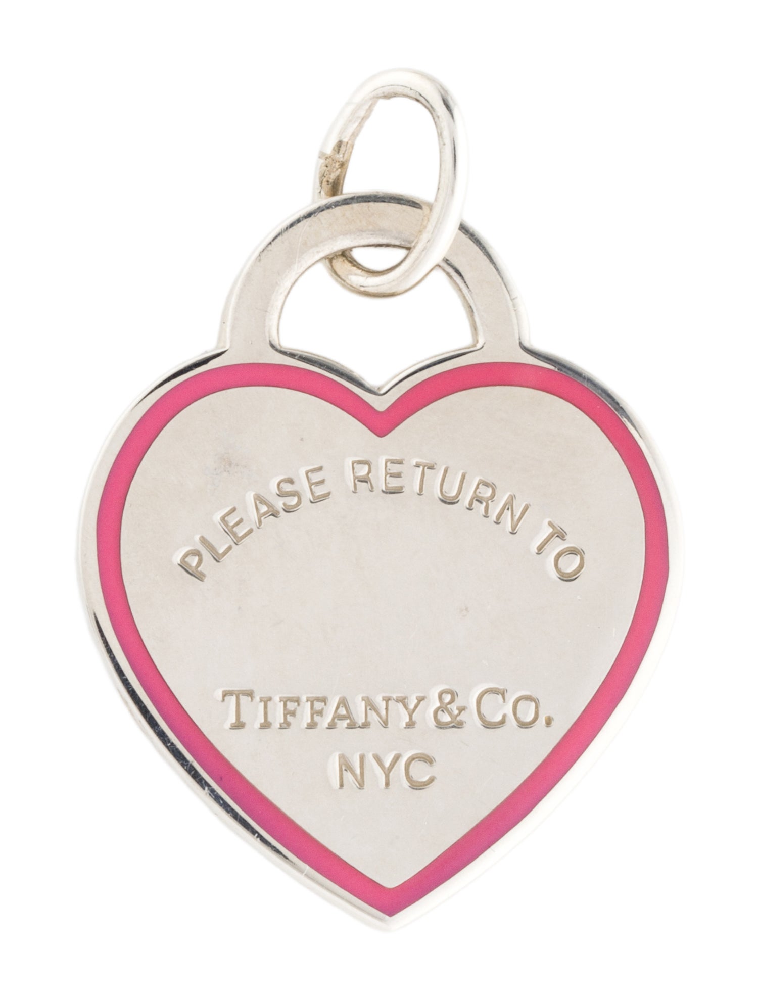 Tiffany & Co. Enamel Heart Tag Pendant