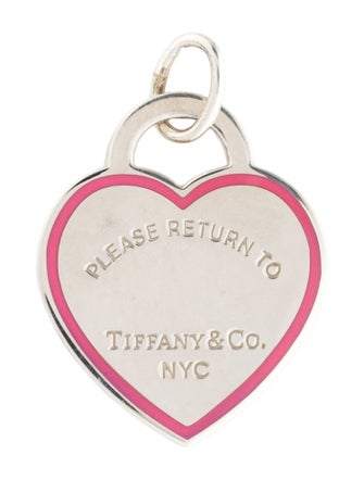Tiffany & Co. Enamel Heart Tag Pendant