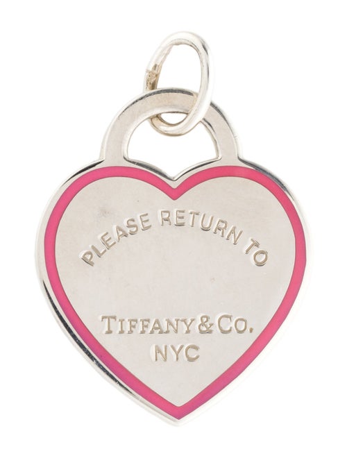 Tiffany & Co. Enamel Heart Tag Pendant