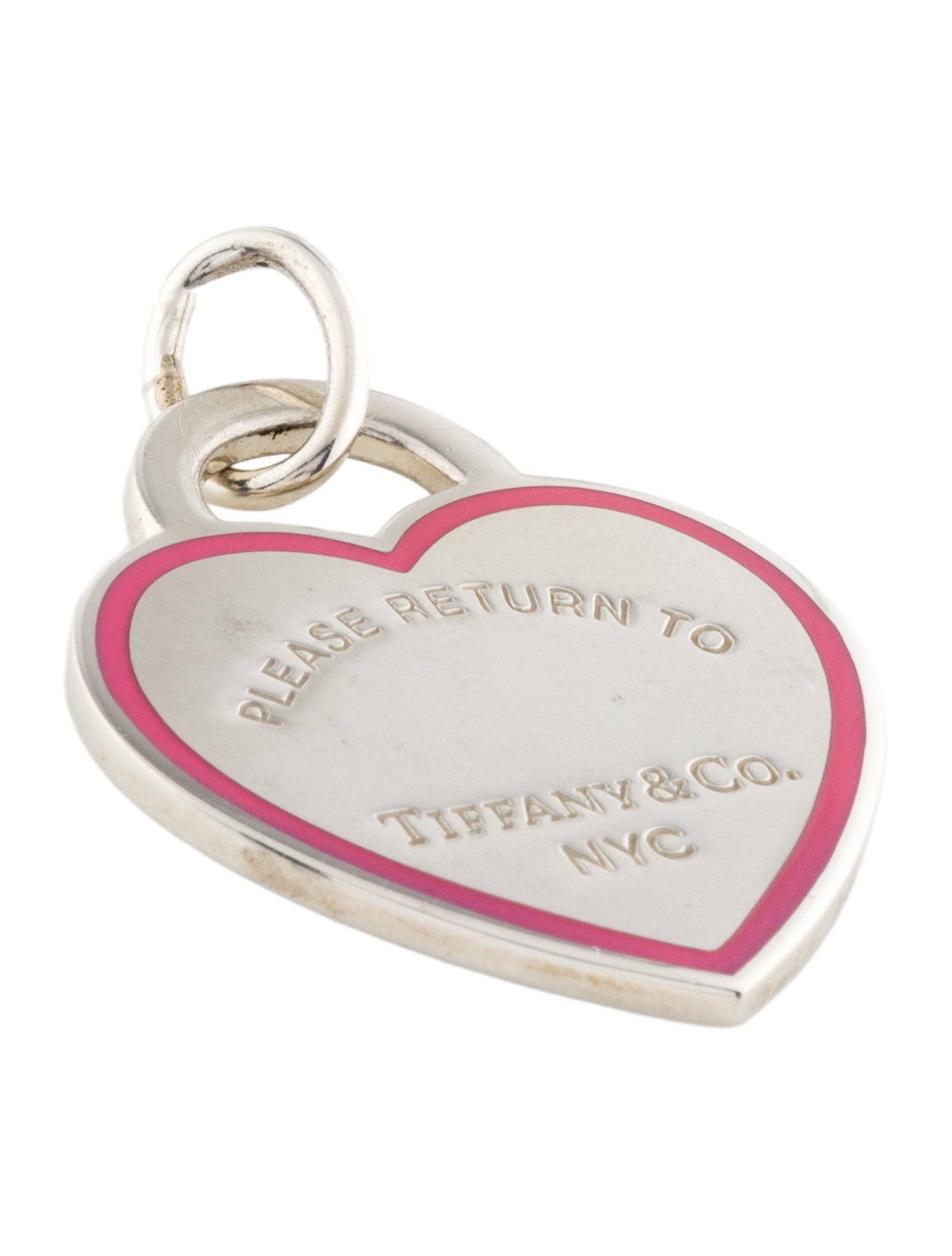 Tiffany & Co. Enamel Heart Tag Pendant
