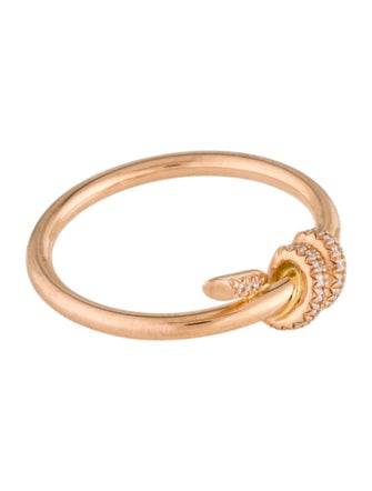 Tiffany & Co. 18K Diamond Knot Ring