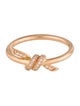 Tiffany & Co. 18K Diamond Knot Ring
