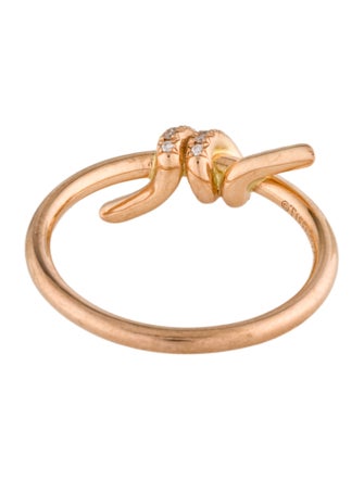 Tiffany & Co. 18K Diamond Knot Ring