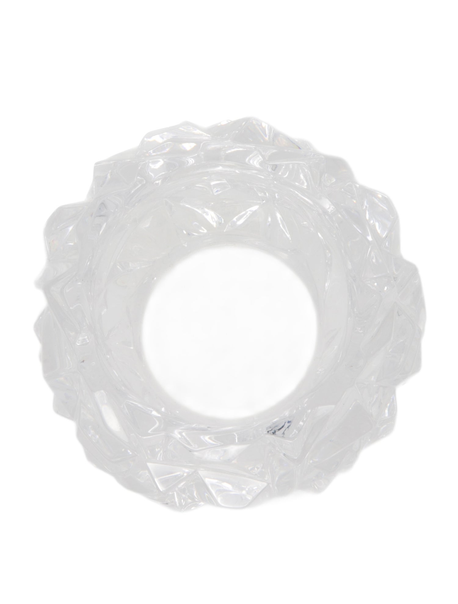 Tiffany & Co. Rock Cut Crystal Votive Candleholder