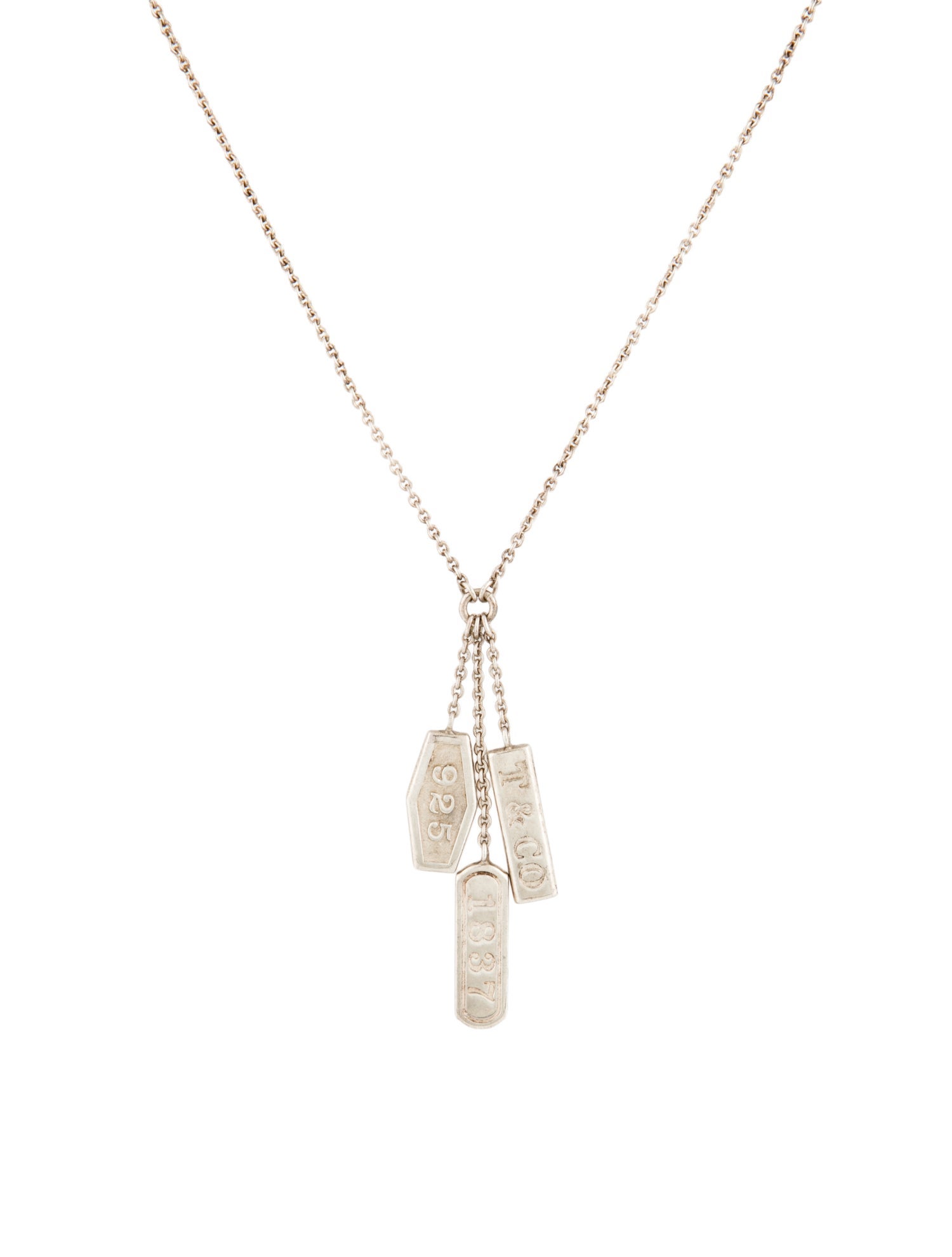 Tiffany & Co. Triple Bar Lavalier Necklace