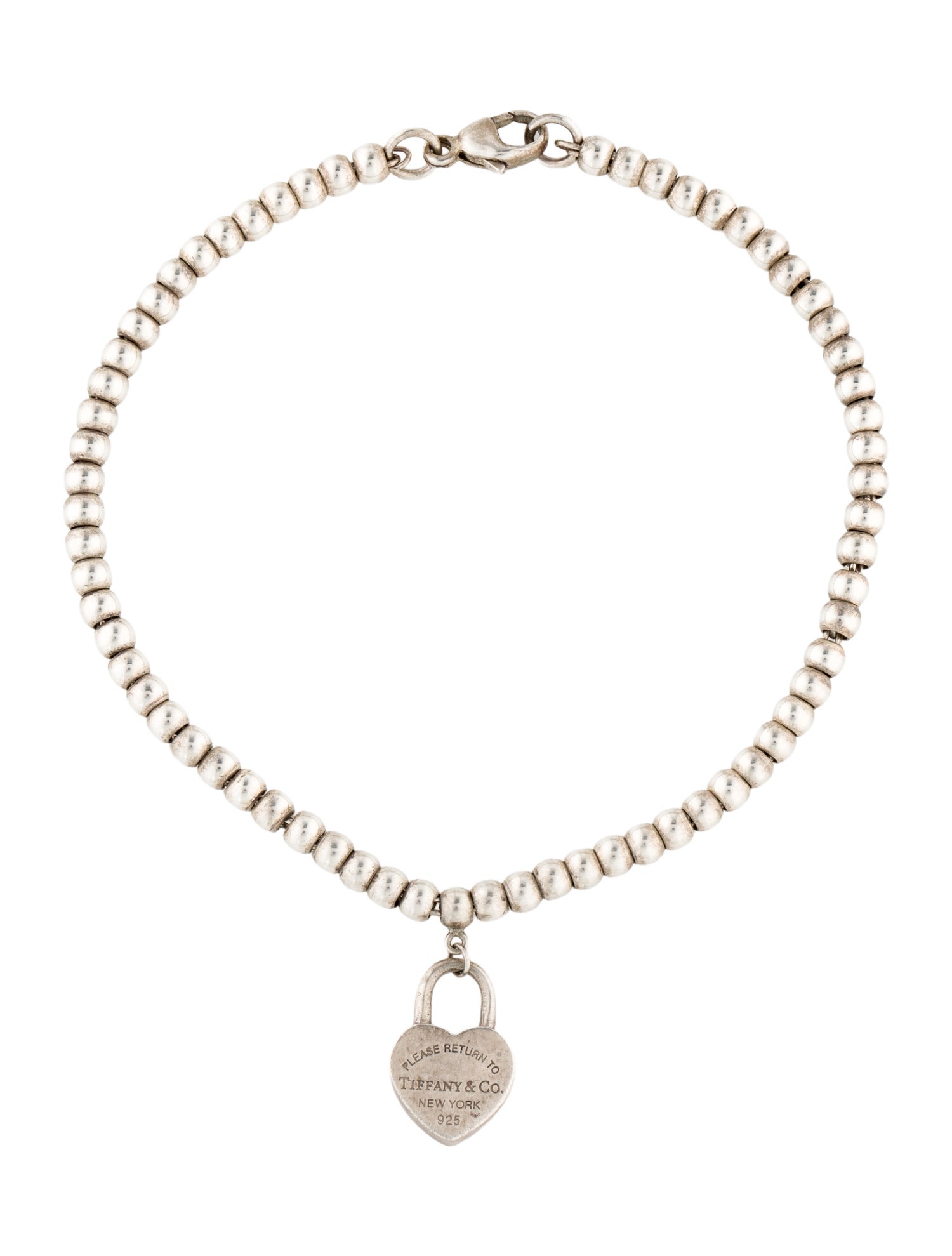 Tiffany & Co. Return to Tiffany Bead Heart Tag Bracelet