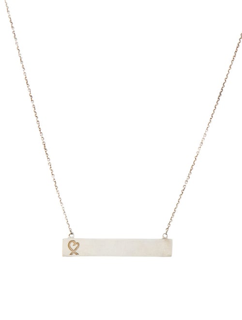 Tiffany & Co. Loving Heart Bar Pendant Necklace