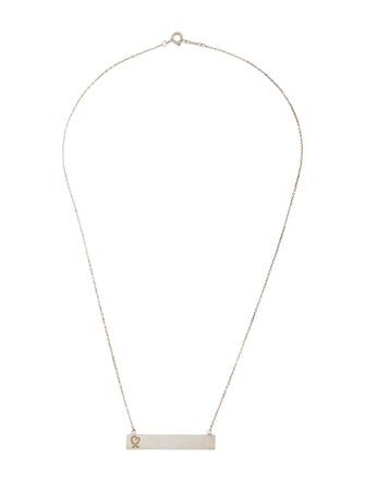 Tiffany & Co. Loving Heart Bar Pendant Necklace