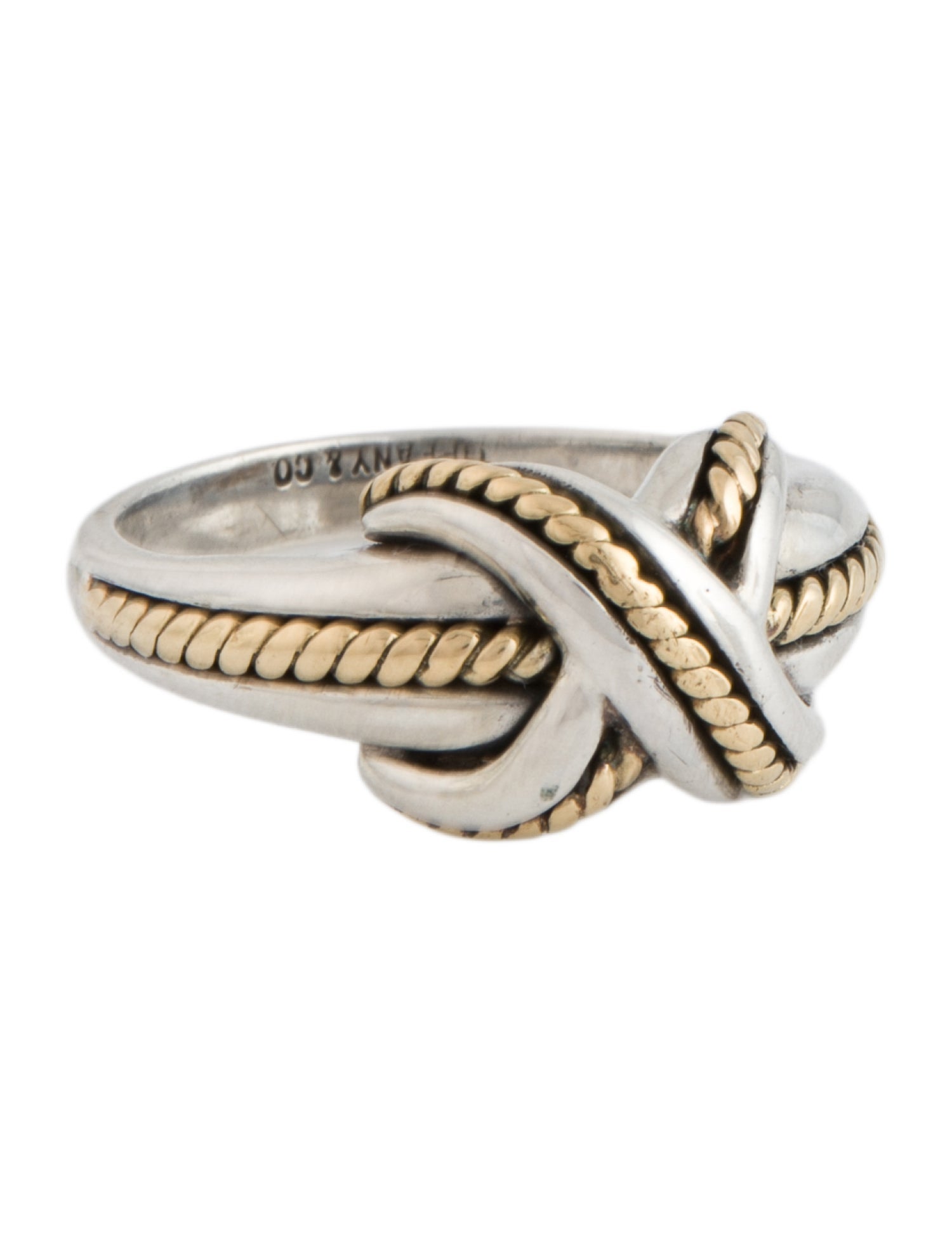 Tiffany & Co. Vintage Two-Tone X Cocktail Ring