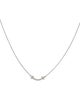 Tiffany & Co. 18K Diamond Mini Smile Pendant Necklace