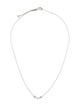 Tiffany & Co. 18K Diamond Mini Smile Pendant Necklace
