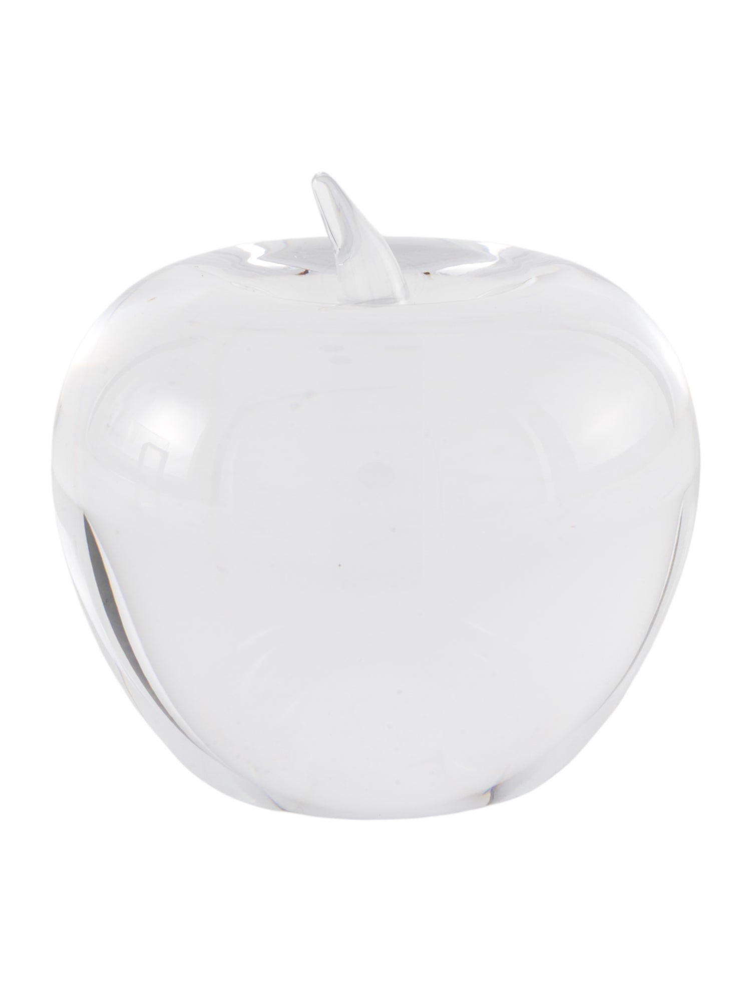 Tiffany & Co. Crystal Apple Paperweight