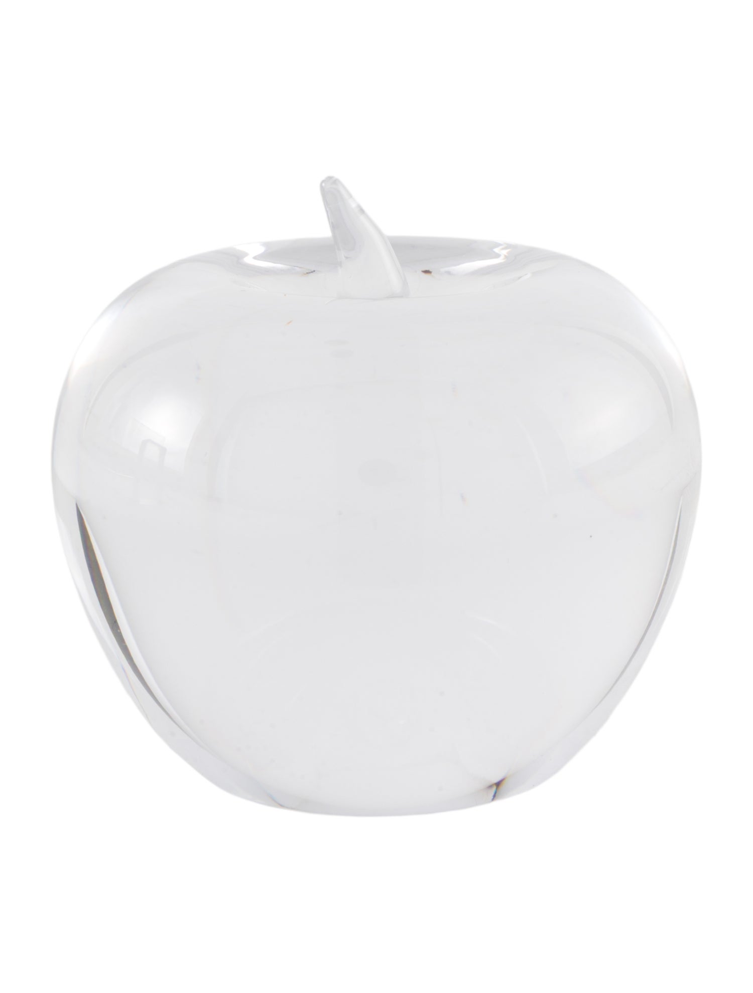 Tiffany & Co. Crystal Apple Paperweight