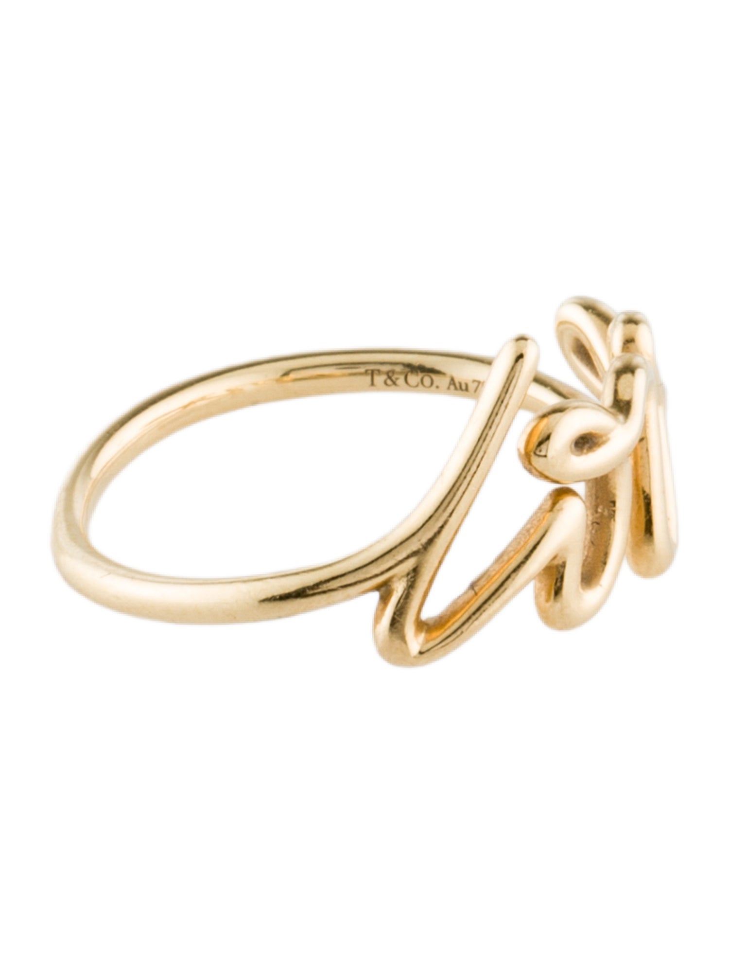 Tiffany & Co. 18K Graffiti Love Ring