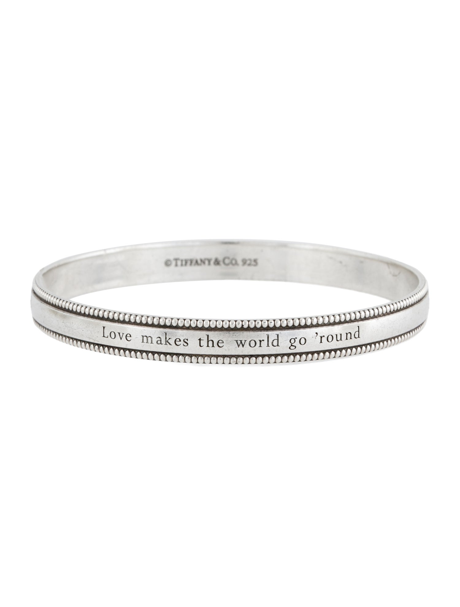 Tiffany & Co. Love Makes the World Go 'Round Bangle Bracelet