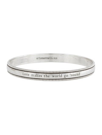 Tiffany & Co. Love Makes the World Go 'Round Bangle Bracelet