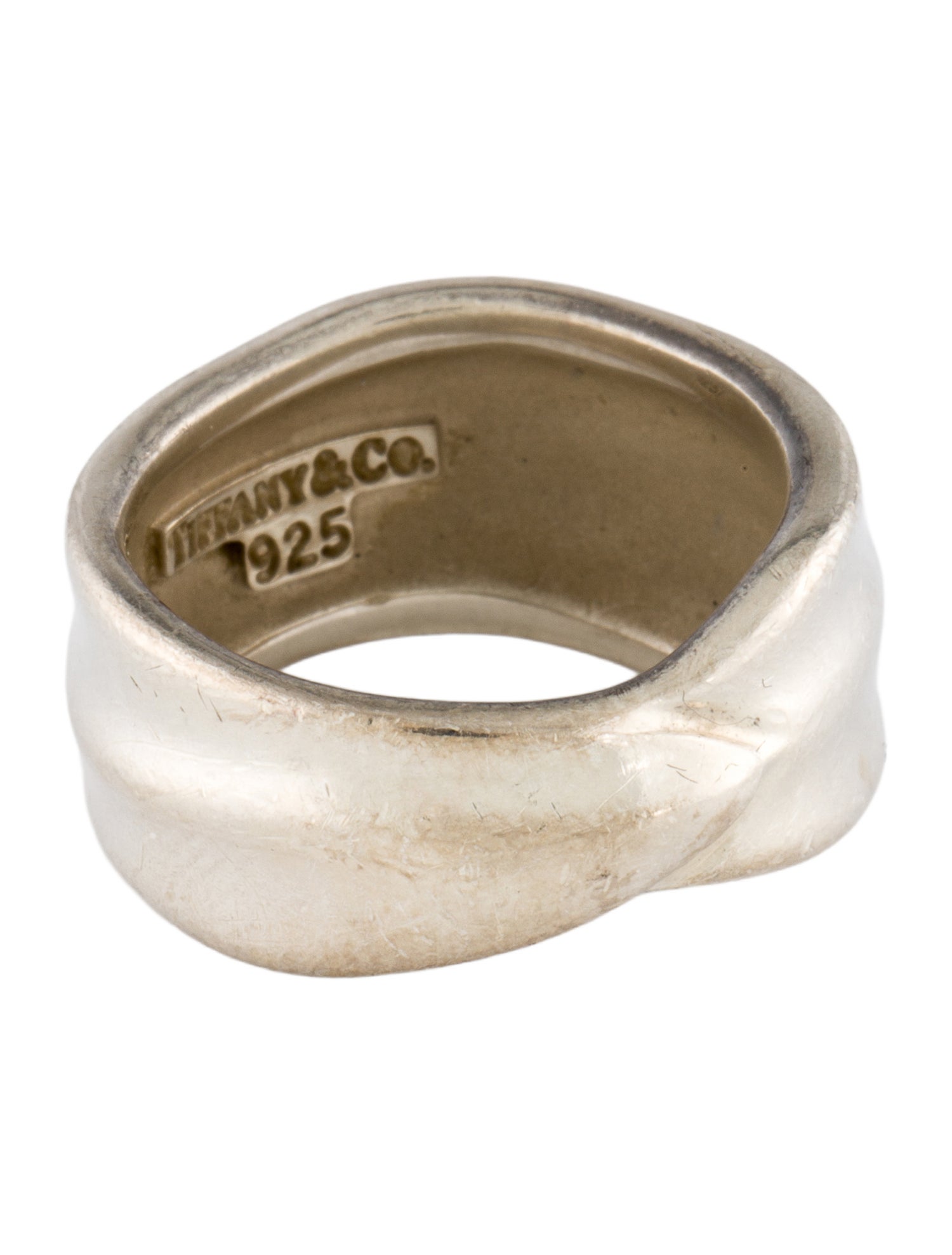 Tiffany & Co. Vintage Sculpted Leaf Band