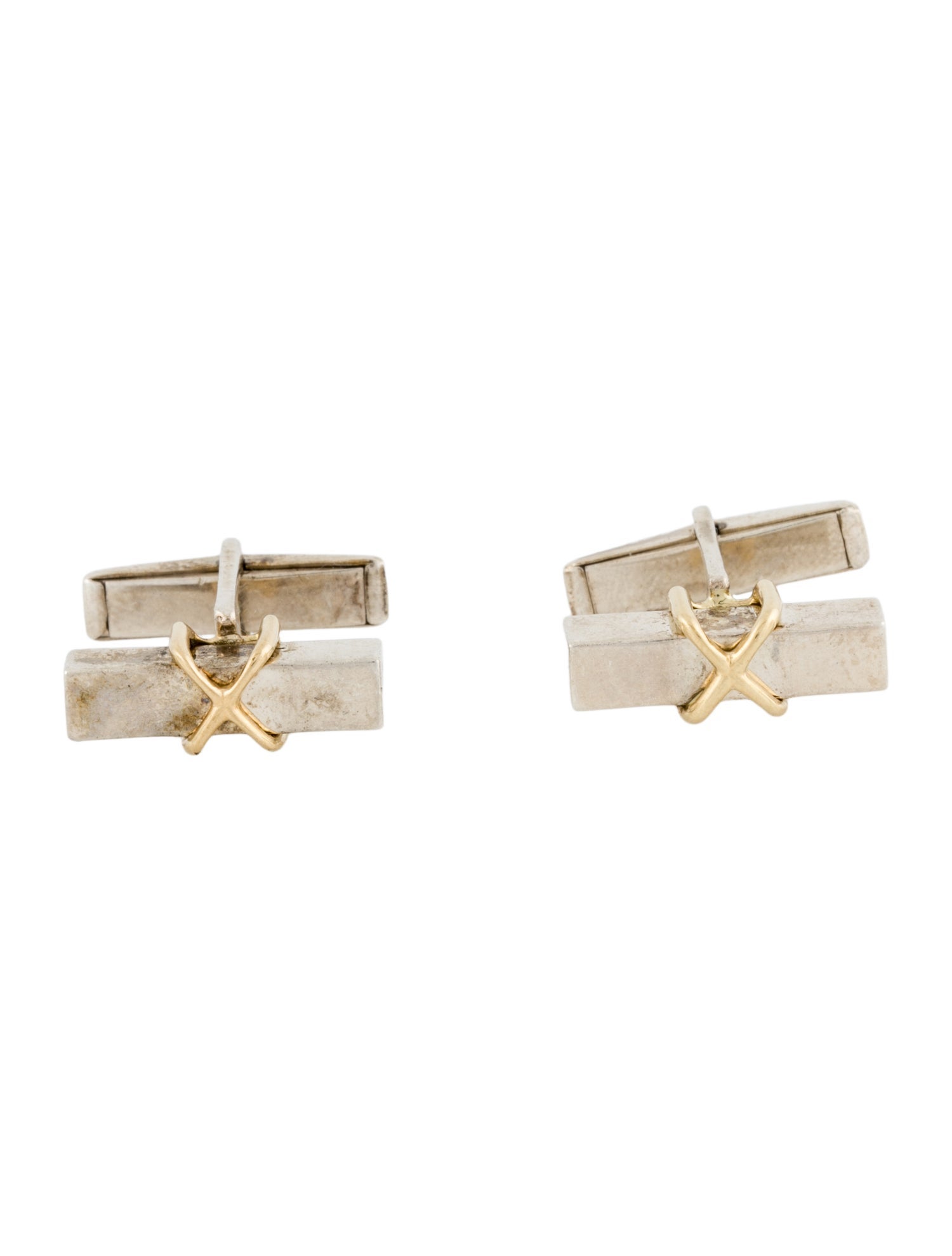 Tiffany & Co. Two-Tone Signature X Cufflinks