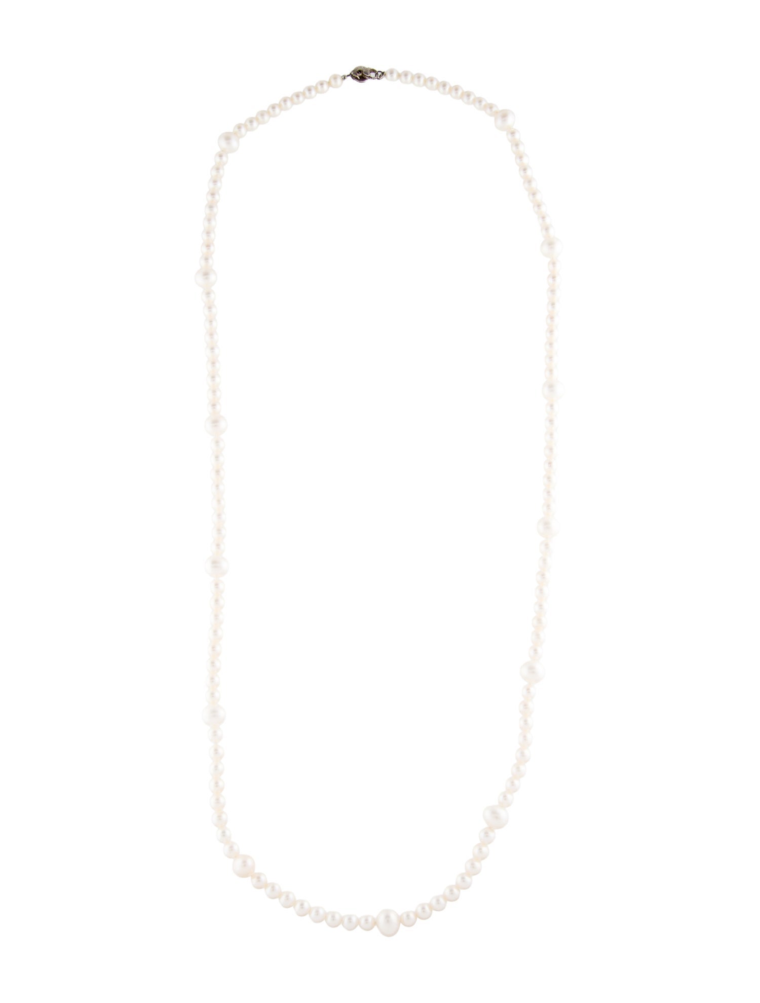Tiffany & Co. Pearl Ziegfeld Bead Necklace