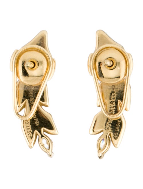 Tiffany & Co. 18K Diamond Victoria Vine Climber Earrings