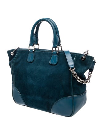 Tiffany & Co. Suede Top Handle Bag