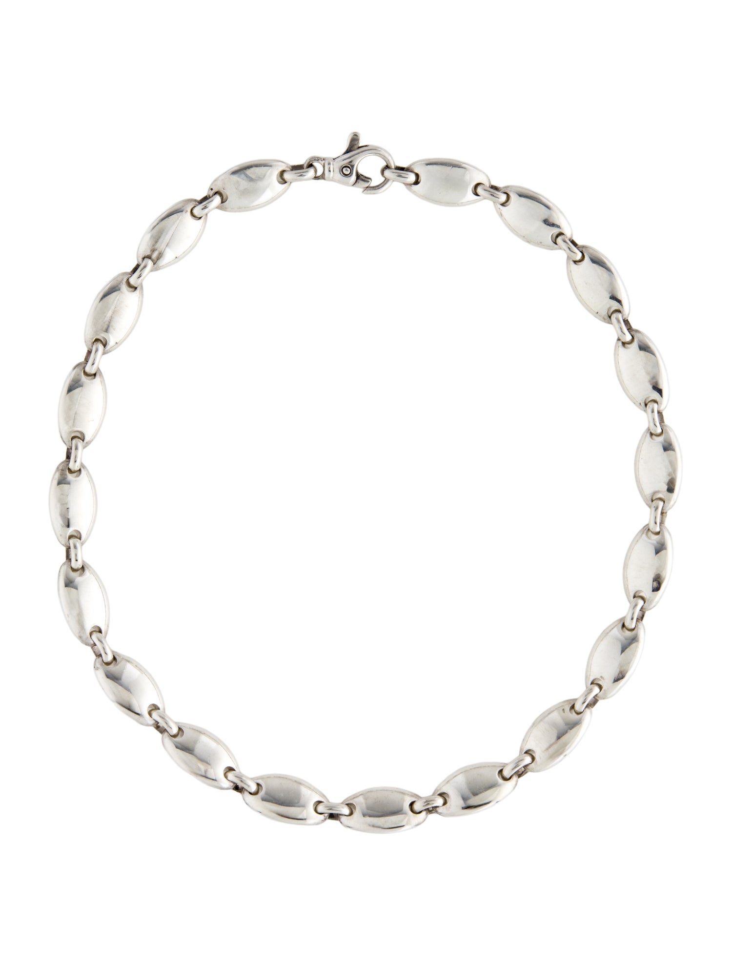 Tiffany & Co. Vintage Oval Pebble Link Necklace