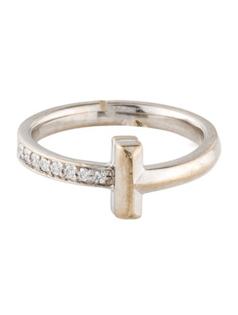 Tiffany & Co. 18K Diamond T1 Band