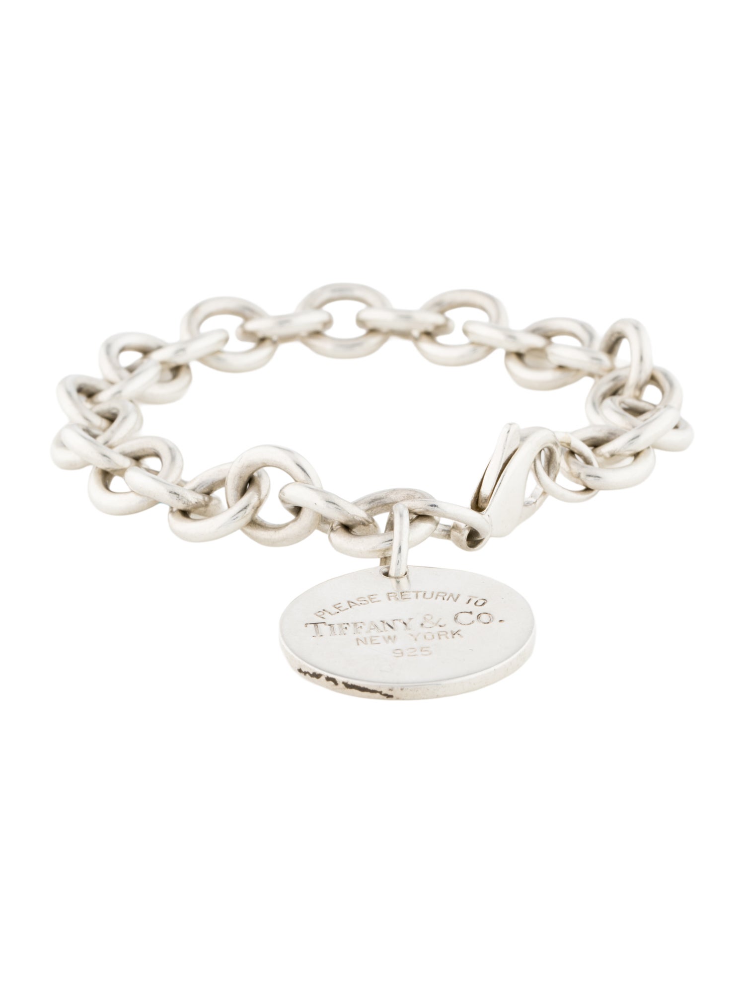 Tiffany & Co. Round Tag Charm Bracelet