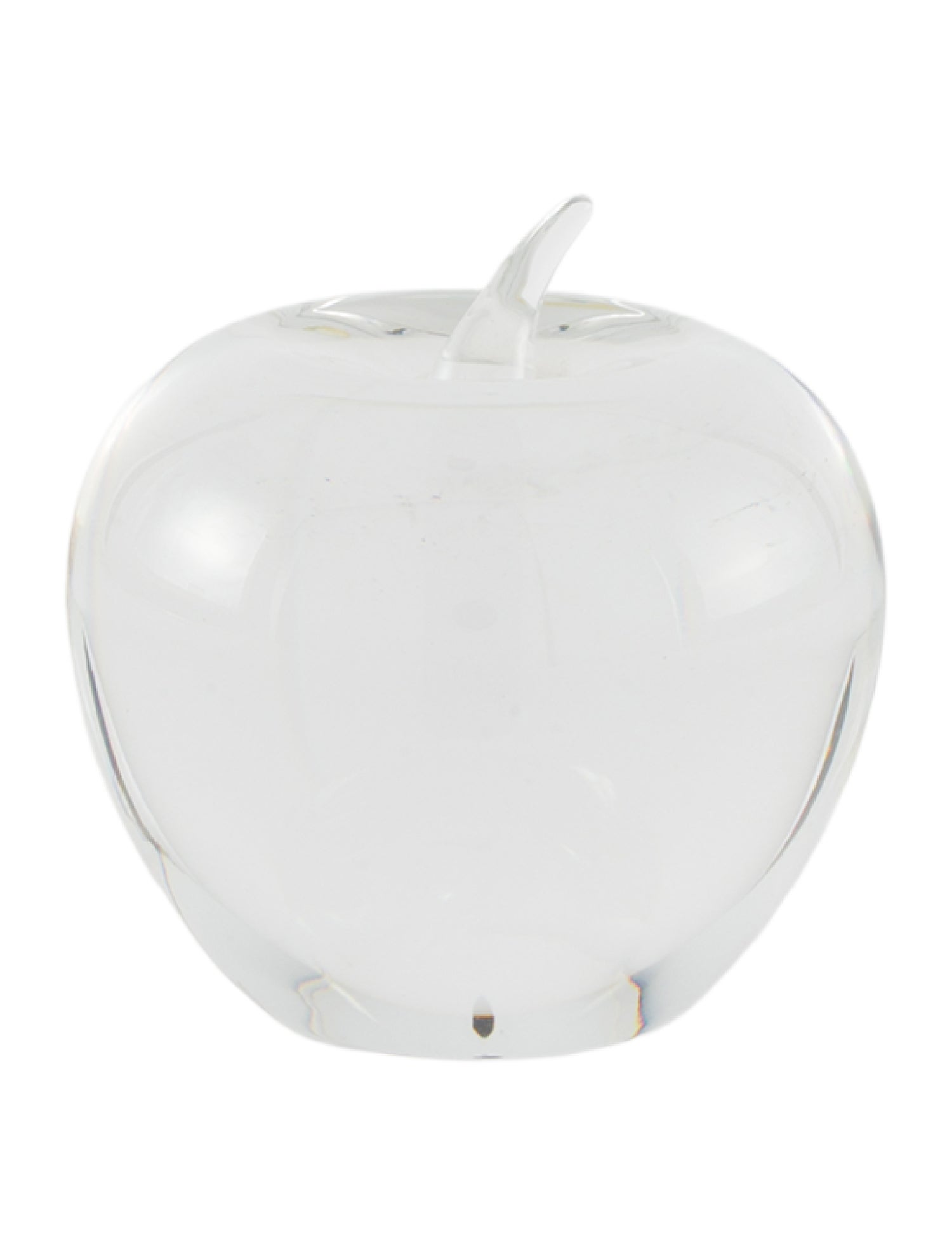 Tiffany & Co. Crystal Apple Paperweight